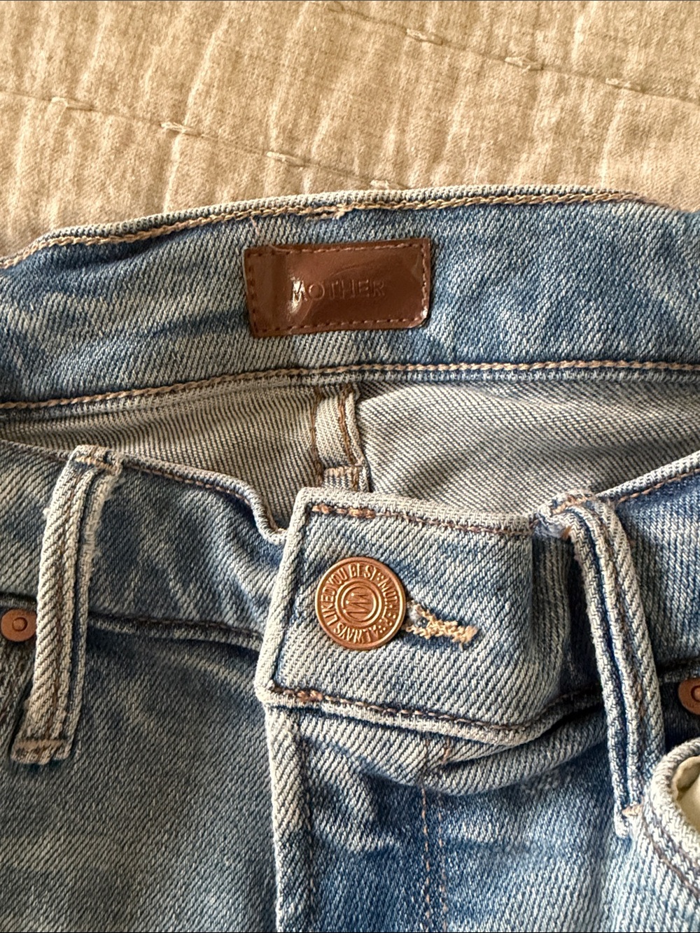 MOTHER The Mid Rise Dazzler Ankle Fray Jeans - Picture 2 of 7